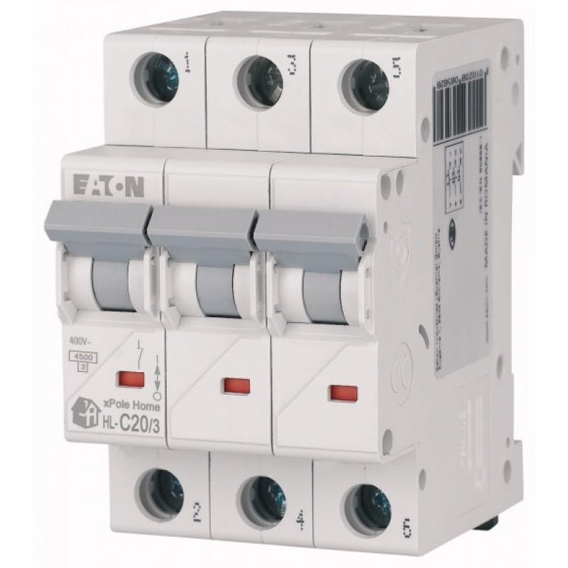 HL-C20/3 Minyatür Devre Kesici - 4,5kA - C eğrisi - 3x20A