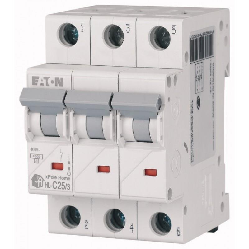 HL-C25/3 Minyatür Devre Kesici - 4,5kA - C eğrisi - 3x25A