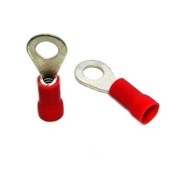 KPI-C-601 Kablo Pabucu Çatal Tip 0,5-1,5 mm2 (M6) İzoleli, Kırmızı (SV1-6) 