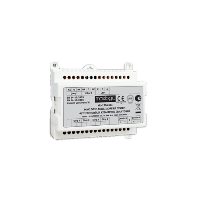 Maxlogic Akıllı Adresli Bölge Denetim Modülü, 1 Girişli