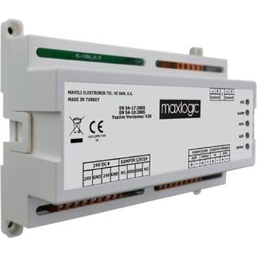 Maxlogic Akıllı Adresli Duman Damper Modülü, 1 Çıkışlı 24V DC