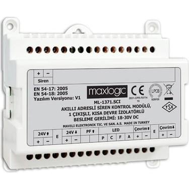 Maxlogic Akıllı Adresli Siren Kontrol Modülü, 1 Çıkışlı