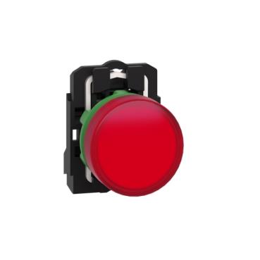 Pilot light, complete, 230-240V, Red