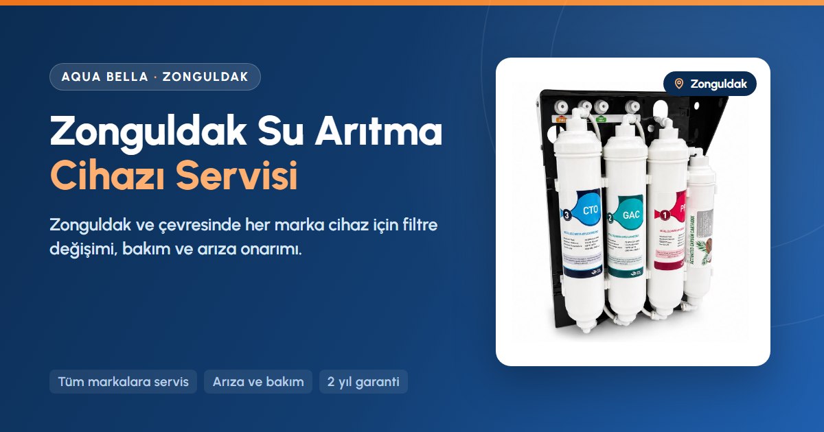 Zonguldak su arıtma cihazı servisi: filtre değişimi için açık sistem slim model