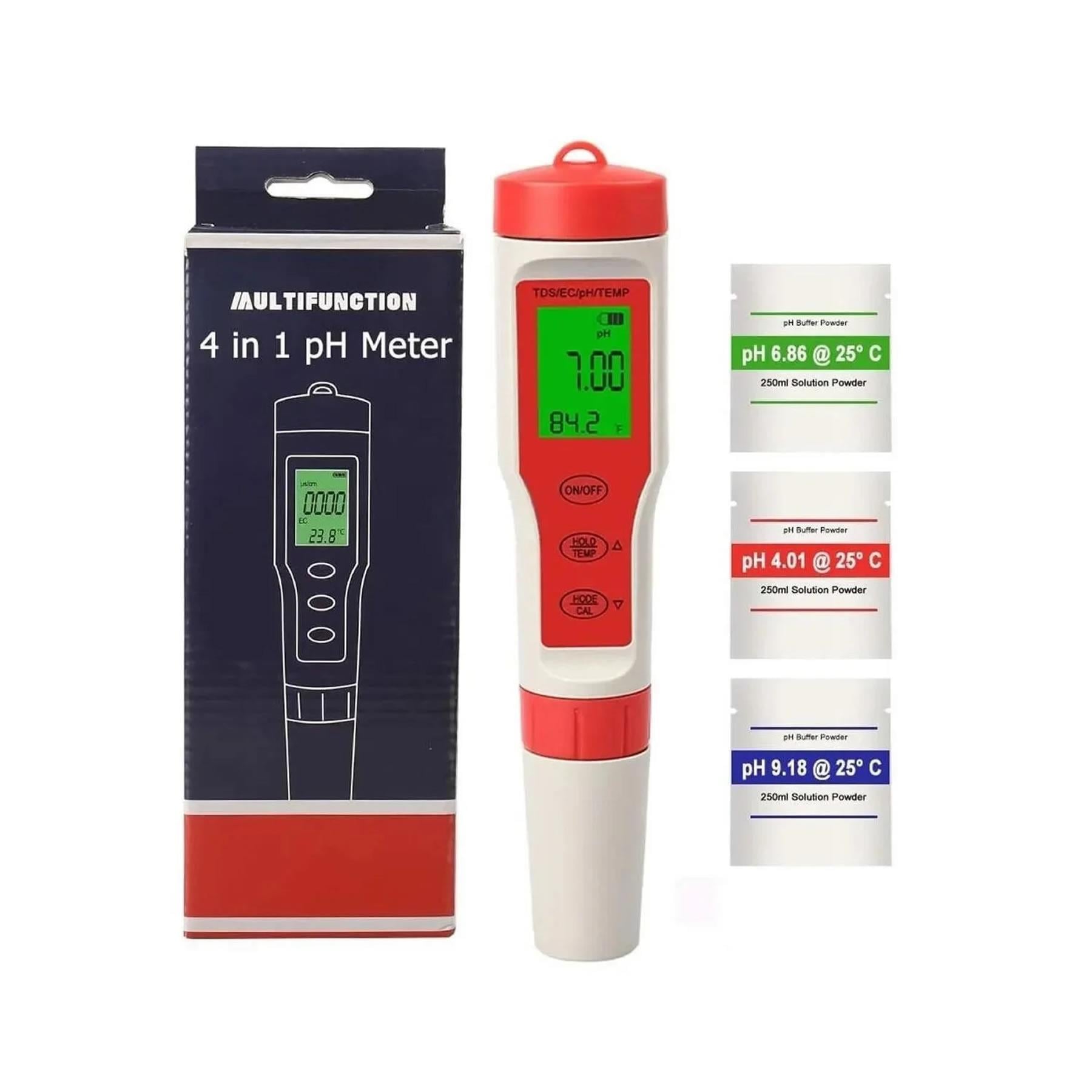 4ü 1 Arada Ph/Ec/TdsMetre/Sıcaklık Ölçüm Cihazı