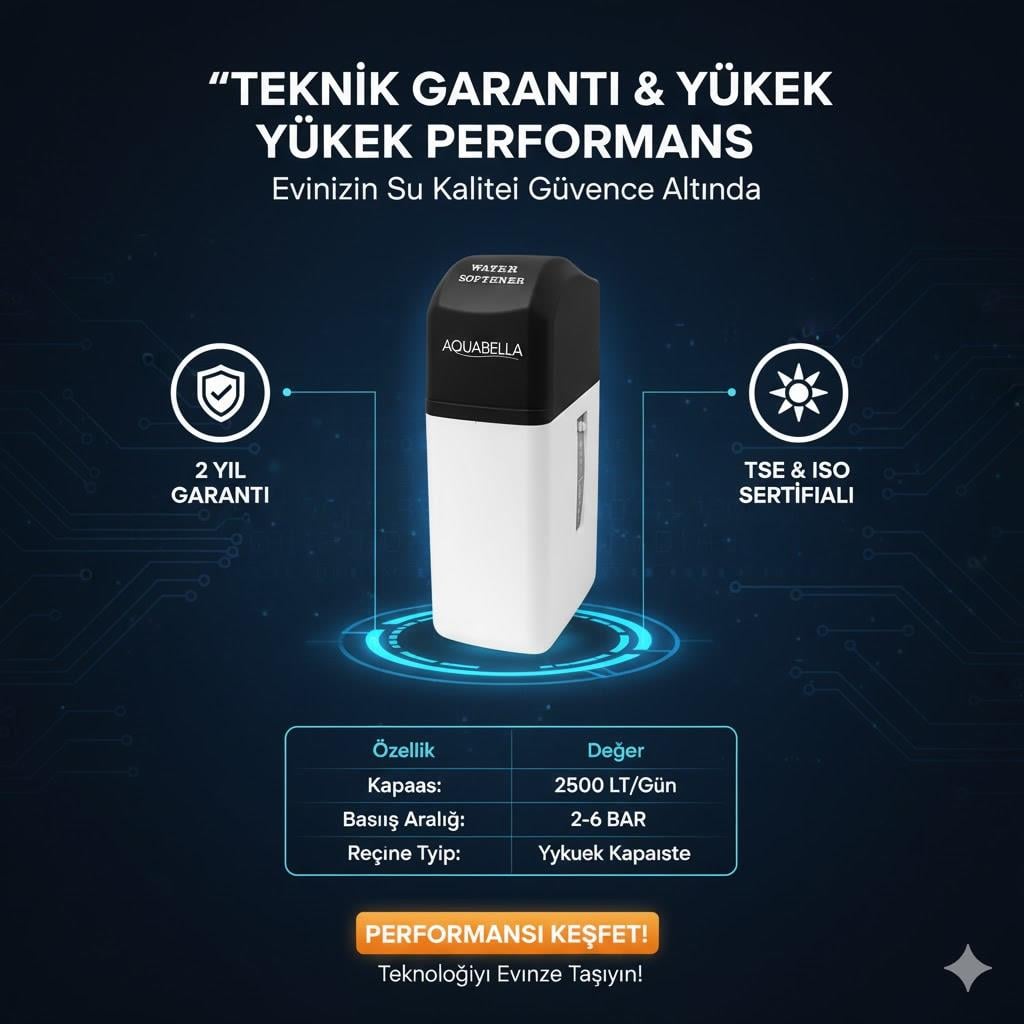 Mini Kabinet FLT Su Yumuşatma Cihazı Günde 5 TON