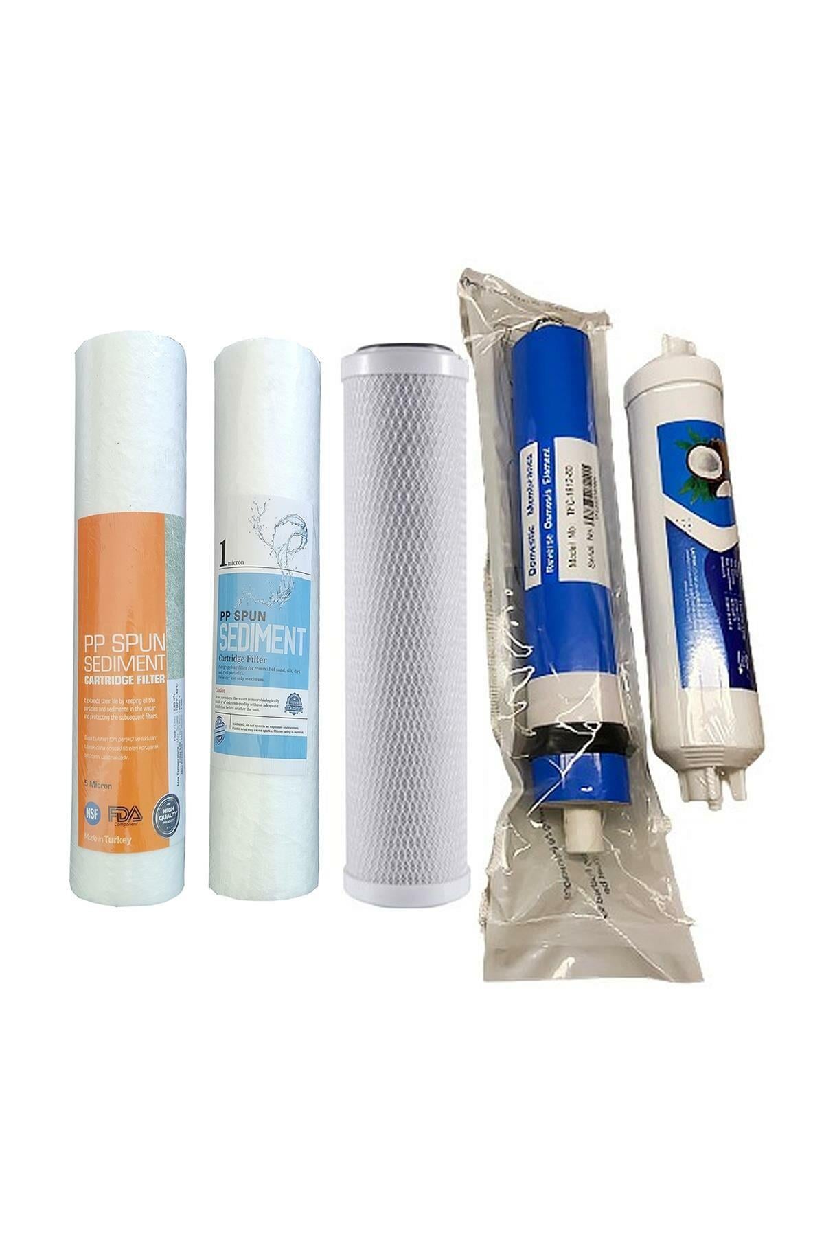 Reverse Osmosis Açık Kasa Su Arıtma 5'li Filtre Seti