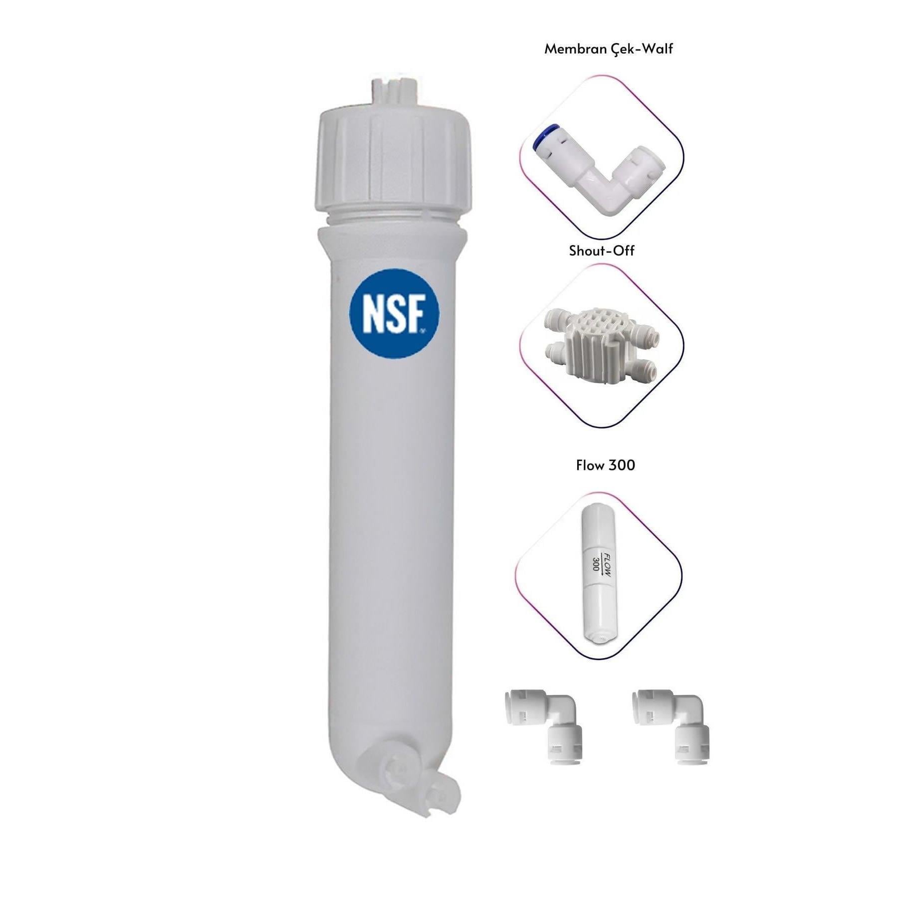 Su Arıtma Cihazı Yenileme Kiti NSF Sertifikalı Membrane Kabı