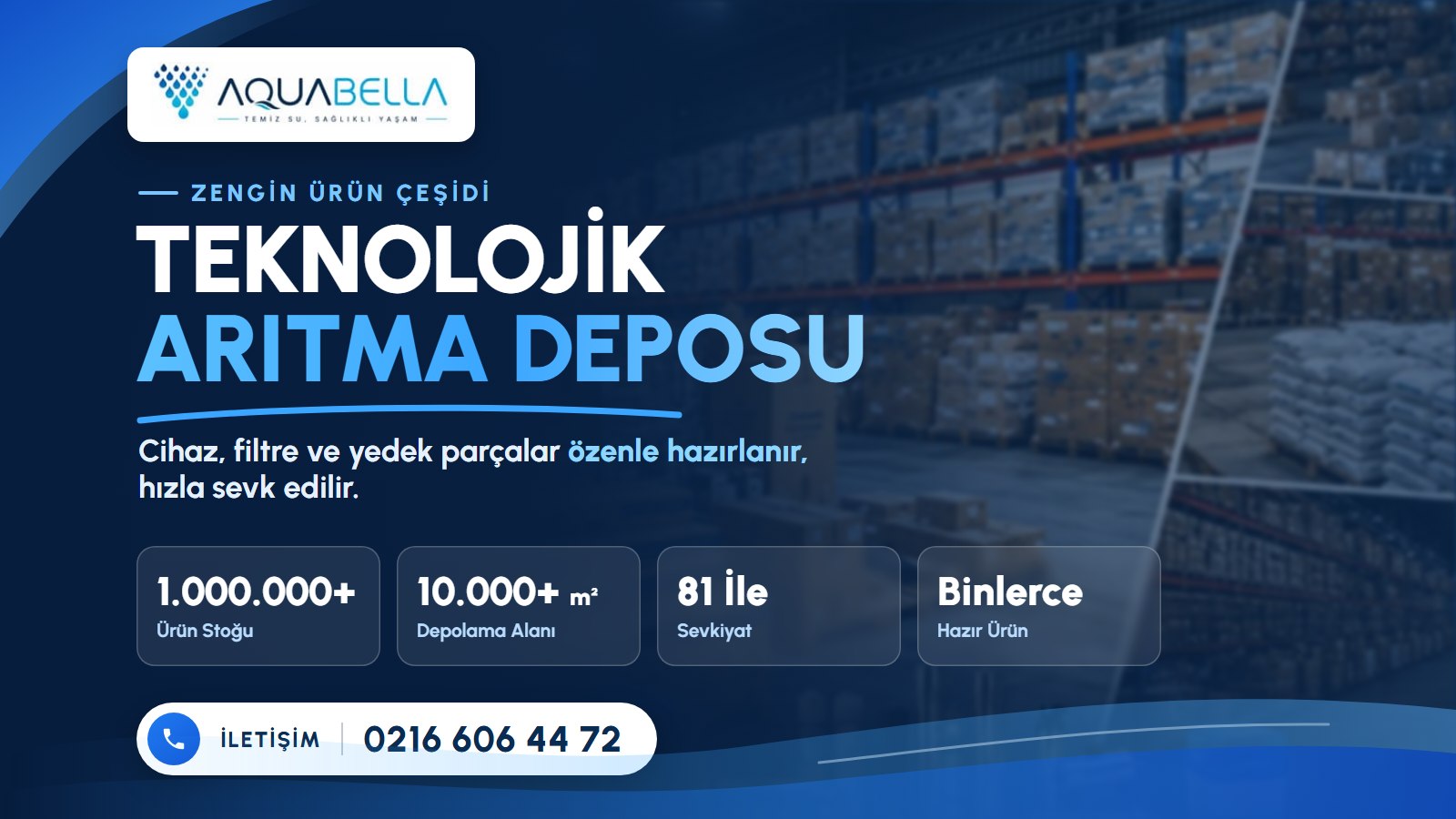 Su arıtma cihazı ve filtre deposu