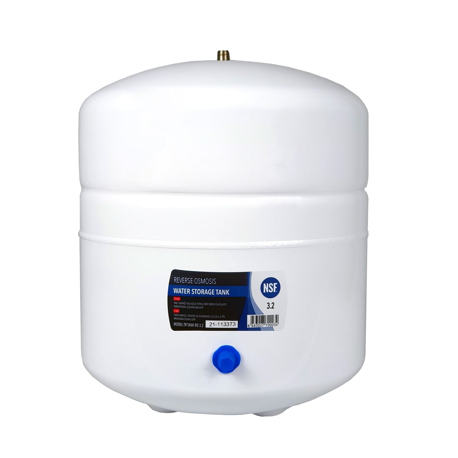 TR Tank NSF Onaylı 12 LT Su Arıtma Deposu