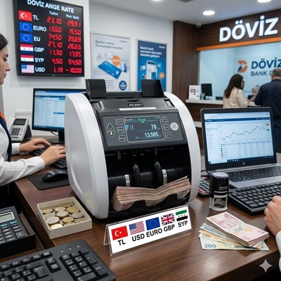 Bill CounterBill Counter AE-2001 5 Ülke Parası Karışık Para Sayma Makinesi  USD, EURO, TL, GBP, SYPAE2001