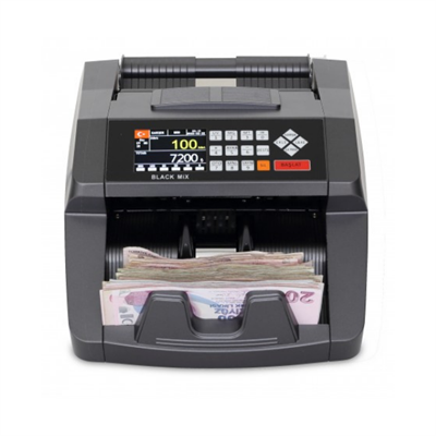 Bill CounterBill Counter Black Mix Para Sayma Makinesi TL Karışık Sayım, Euro ve USD Adet SayımBlack Mix