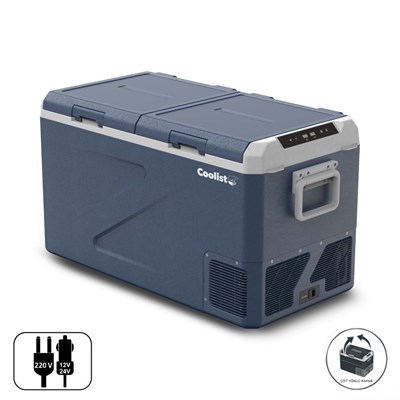 CoolistCoolist CLK80D 12/24V 220Volt 82,5 Litre Çift Bölmeli Kompresörlü Outdoor Oto Buzdolabı/DondurucuCLK80D