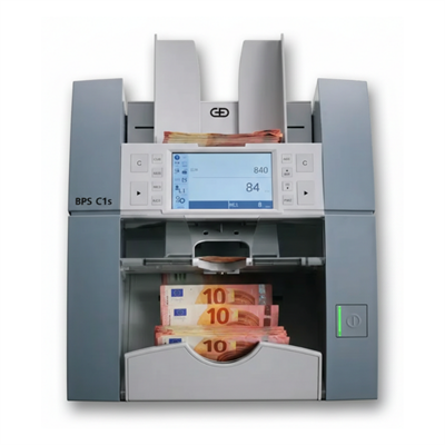 Giesecke+DevrientGiesecke+Devrient BPS C1S Profesyonel Banknot Sayma ve Tanıma Makinesi, 32 Ülke Para Birimi, Çek OkumaBPS C1S