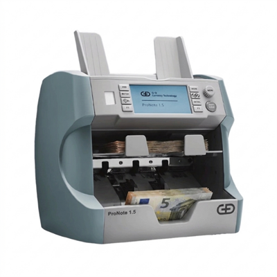 Giesecke+DevrientGiesecke+Devrient ProNote 1.5 Gen4 Banknot Sayma Makinesi, 25 Ülke Para Birimi SayarProNote 1.5 Gen4