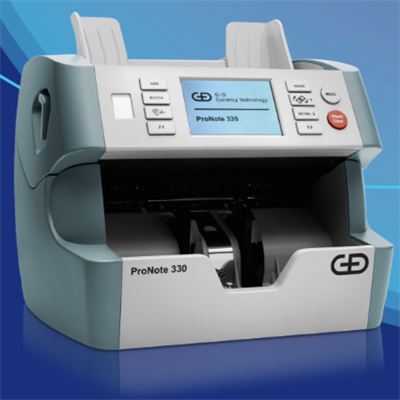 Giesecke+DevrientGiesecke+Devrient ProNote 330 Tek Katlı, Çift Cıslı Banknot Sayma Makinesi 22 Ülke Parası, Alman MalıProNote 330