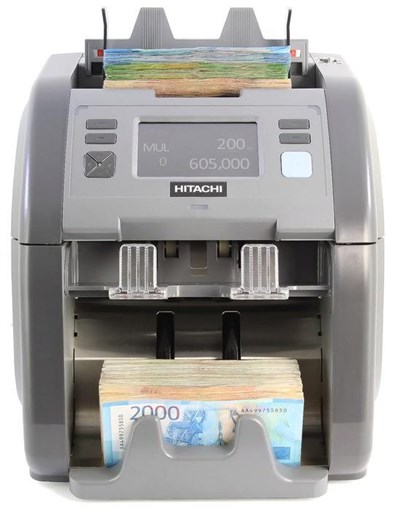 HitachiHitachi IH-110 Çift Cıslı Karışık Banknot Sayma Makinesi 20 Ülke ParasıME-iH-110