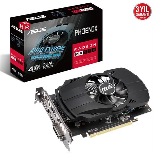 ASUSAsus 4GB AMD Radeon RX 550 Phoenix (PH-RX550-4G-EVO) Ekran Kartı4718017743341