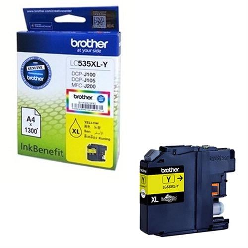 BROTHERBrother LC535XLY Yellow Sarı 1.300 Sayfa Kartuş DCP-J105 MFC-J2004977766731423