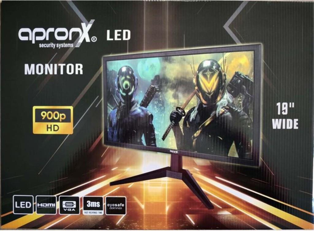 Apronx APX-NW19 900p 19'' Led Vga+Hdmi Monitor
