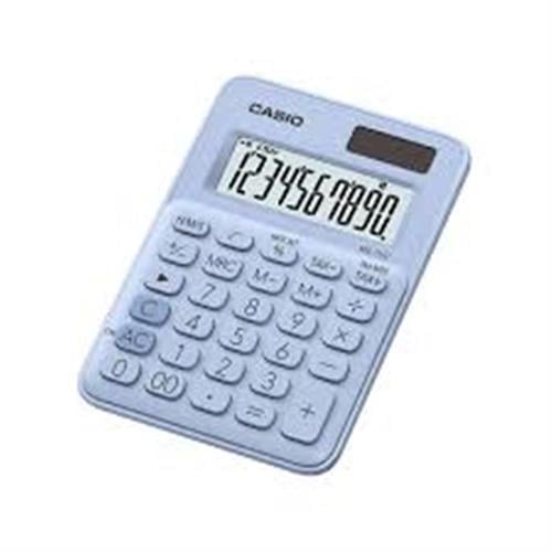 CASIOCasio MS-7UC-LB 10 Hane Açık Mavi Masa Üstü Hesap Makinesi4549526603877