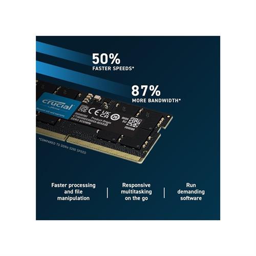 CRUCIALCrucial 16GB 5600Mhz DDR5 CT16G56C46S5 Notebook Ram649528929938