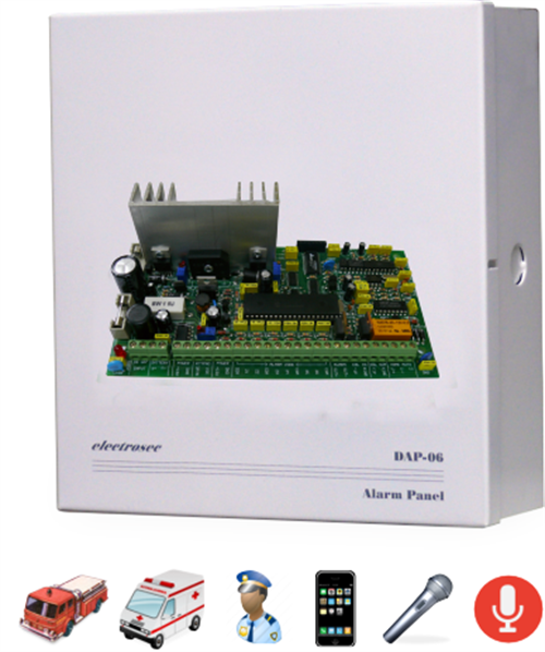 ElectrosecElectrosec DAP-06 Hırsız ve Yangın Alarm Paneli (6 Bölgeli)ME-DAP-06
