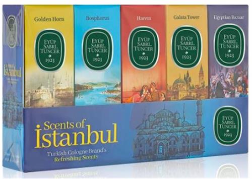 EYÜP SABRİ TUNCEREyüp Sabri Tuncer 16ml Silindir Cam Şişe Kolonya 5li Set Scents of İstanbul8691685024706