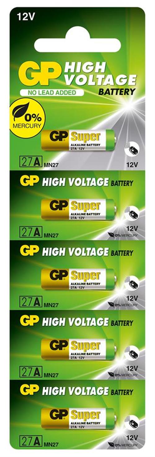 GPGP GP27A-C5 27A 12V Alkalin Spesifik Pil 5'li Paket4891199011504