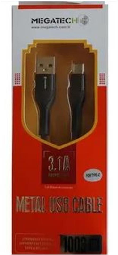 MEGATECHMegatech 3.1A A Örgülü Serisi Micro Data Kablosu Siyah9100910106883