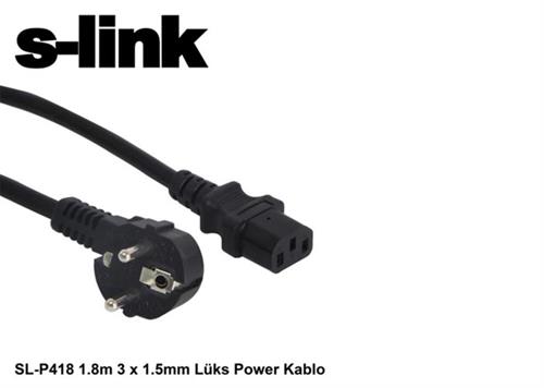 S-LİNKS-link SL-P175 1.5m  0.75mm Lüks Power Kablo8697671421214