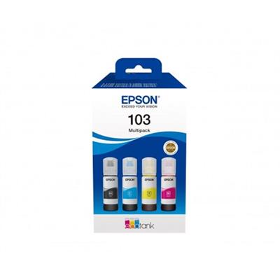 EpsonEpson 103 Cyan-Magenta-Yellow-Black Mavi-Kırmızı-Sarı-Siyah T00S6 4lü Multipack Kartuş8715946701271
