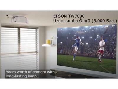 EpsonEpson EH-TW7000 3840x2160 3000 ANSI Lümen 4K Ultra HD Projeksiyon Cihazı V11H961040EH-TW7000