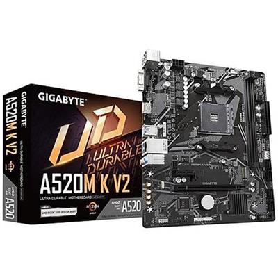 GIGABYTEGigabyte A520M-K V2 DDR4 5100MHz PCI-E Gen3 M.2 USB 3.2 VGA HDMI mATX AM4 Anakart4719331852771