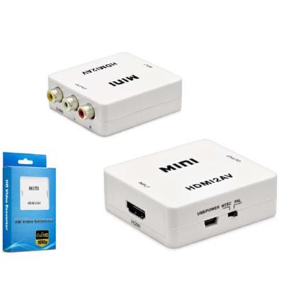 HADRONHADRON HDX1281 HD VIDEO CONVERTOR HDMI (IN) TO AV (OUT) BEYAZ8680469030941