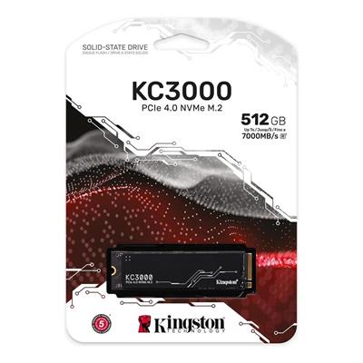 KINGSTONKingston 512GB KC3000 NVMe Okuma 7000MB-Yazma 3900MB M.2 SSD (SKC3000S-512G)740617324402