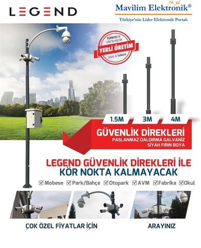 LEGENDLegend 1.5 Metre Plaka Tanıma Direği - Antrasit GriLegend-1.5GRİ