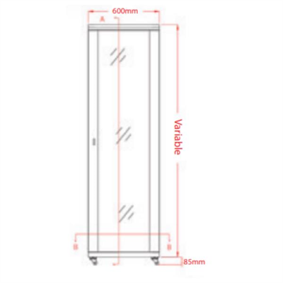 LEGENDLegend 22u 19 INC Dikili Tip Rack Kabinet 600x800x1157mm Siyah22u-600x800