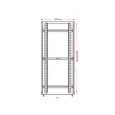 LEGENDLegend 26u 19 INC Dikili Tip Rack Kabinet 600x1000x1335mm Siyah26u-600*1000