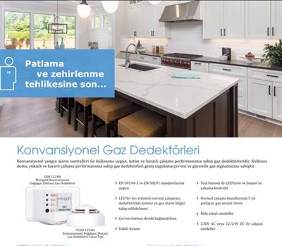 MavigardMavigard GDR-220M Konvansiyonel Doğalgaz Dedektörü Röle ÇıkışlıME-GDR-220M