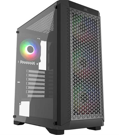POWER BOOSTPowerBoost PB-PS5847B 600W ATX USB 3.0 Rainbow Fanlı Mesh Gaming Siyah Kasa8682016344457