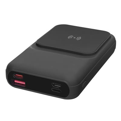 S-LİNKS-link P135 10000mAh 15W Magsafe Dahili Kablo Siyah Gizli LED Taşınabilir Pil Şarj Cihazı Power8680096133619