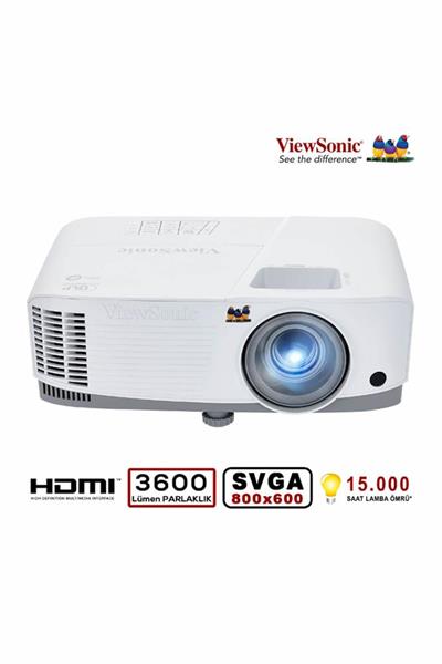VIEWSONİCViewsonic PA700S DLP SVGA(800x600) 4500AL 2xHDMI 1xVGA 12.500:1 3W Hoparlör Projeksiyon766907019988