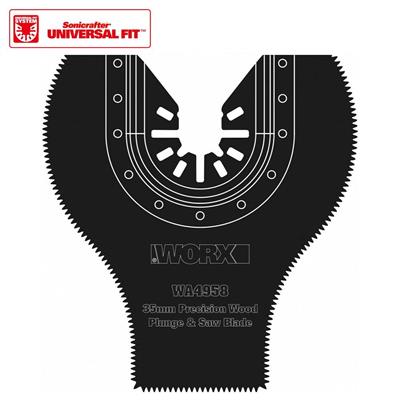 WorxWORX WA4958 Çok Amaçlı Raspalama Makinası İçin 35x80mm 180˚ Ahşap, Fiberglas, PVC Universal Dalma/Kesme BıçağıWA4958