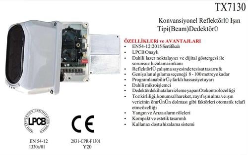 TNATNA TX7130 Konvansiyonel Reflektörlü Işın, 70-100 MTTX7130