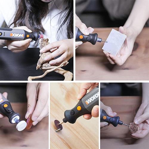 WorxWORX WX106 8Volt Kalem Tipi Devir Ayarlı Profesyonel Gravür Makinesi + 21 Parça AksesuarWX106