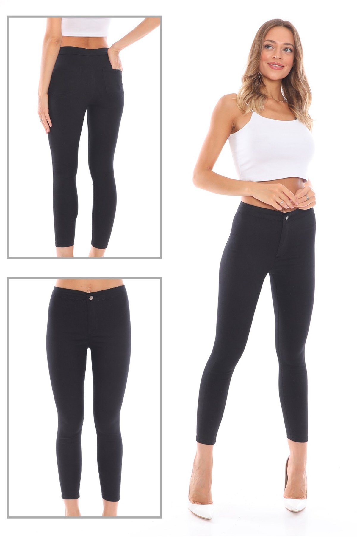  Likralı Bayan Pantolon 05841