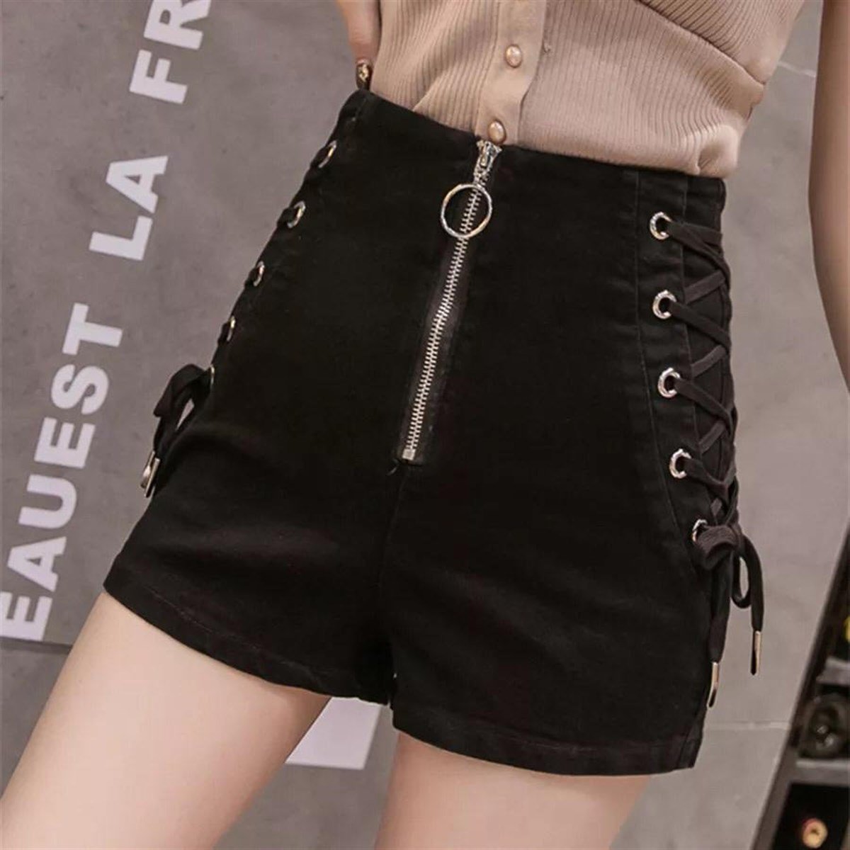 Bayan Bağcıklı şort 5454543254