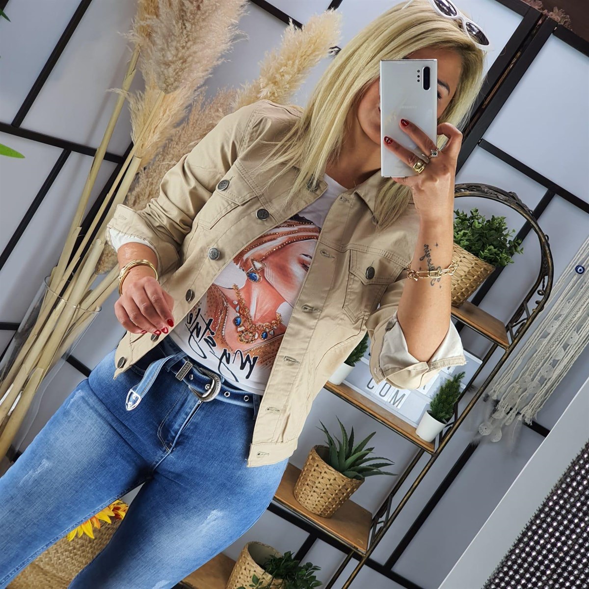 Bayan Renkli Kot Ceket 63322