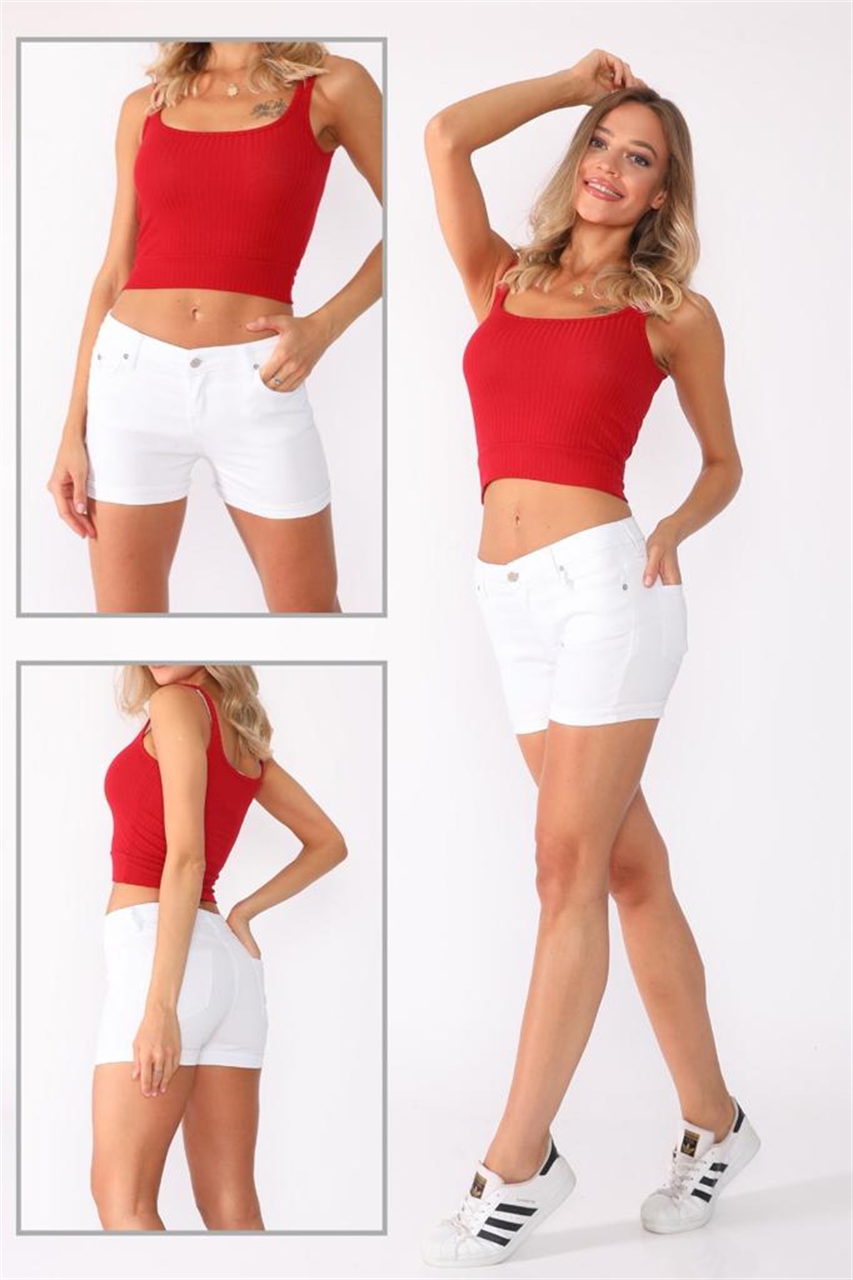 Bayan renkli şort 56585